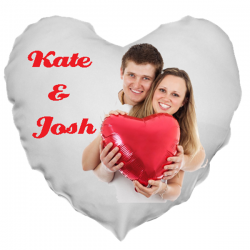 Pillow 15"x16" Heart Personalized