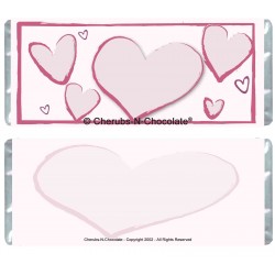 Candy Wrapper - Pink Hearts