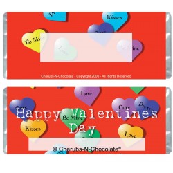 Candy Wrapper - Valentine Hearts
