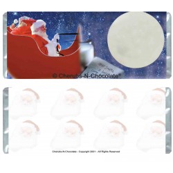 Candy Wrapper - Santa Sleigh Moon